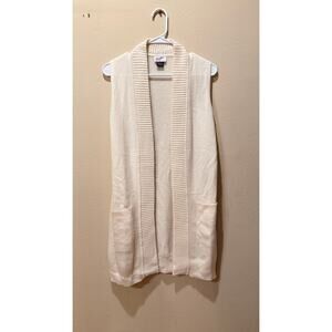 Marybeth 100% Cashmere Cardigan Vest